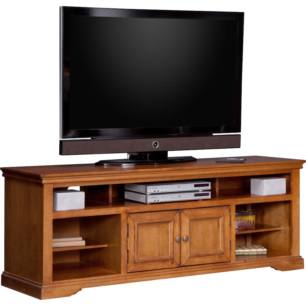 jenson ii light brown tv stand   