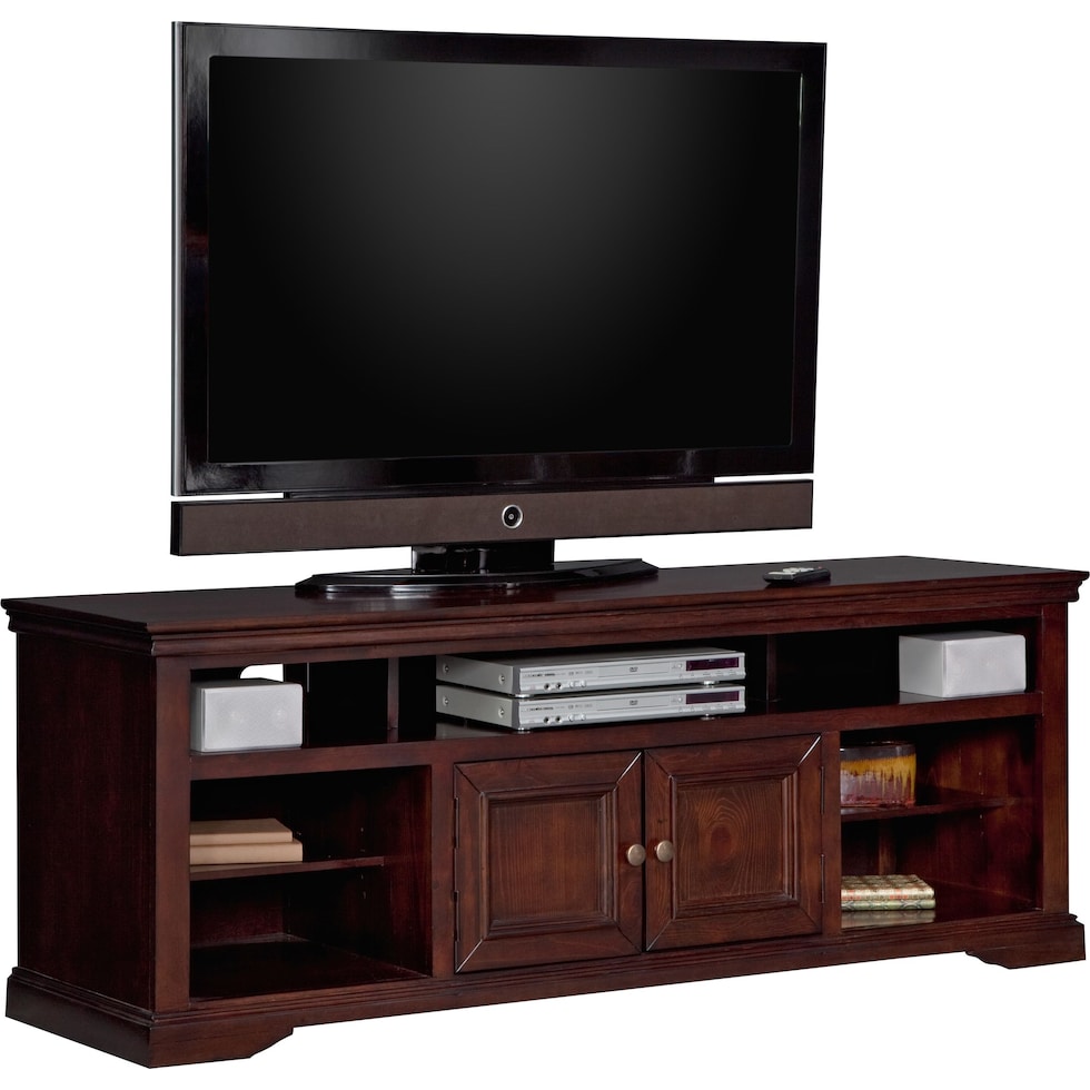 jenson iii dark brown tv stand   