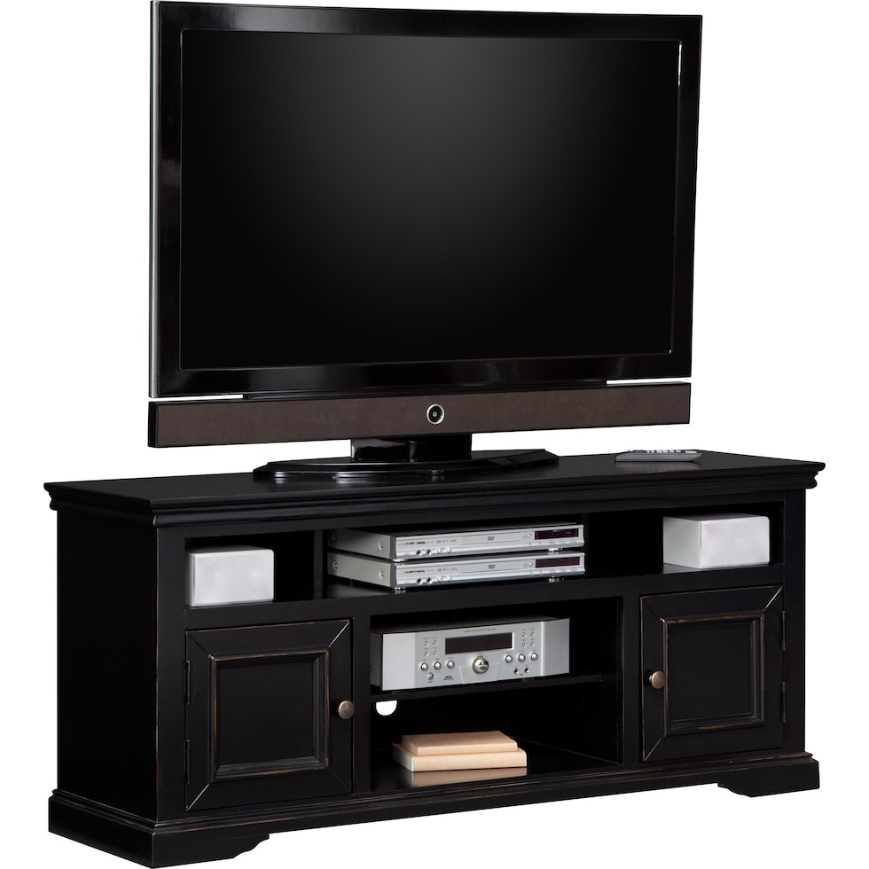 jenson black tv stand   