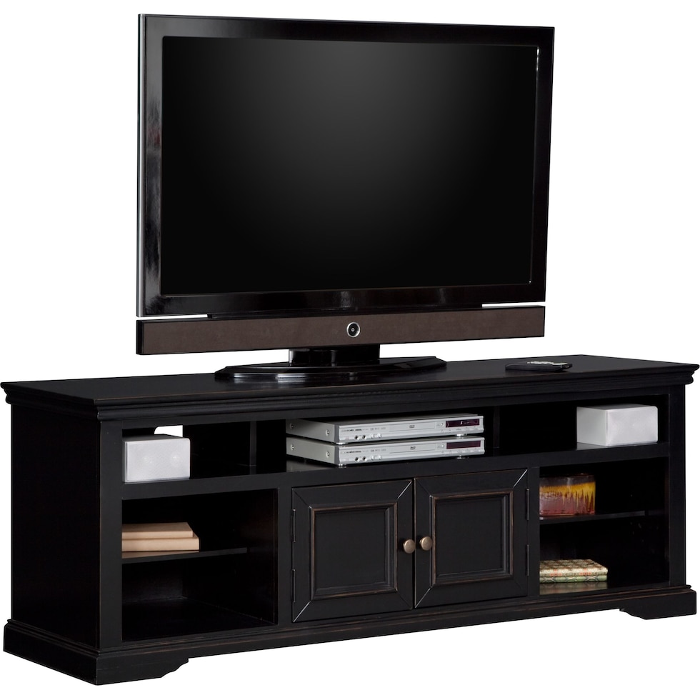 jenson black tv stand   