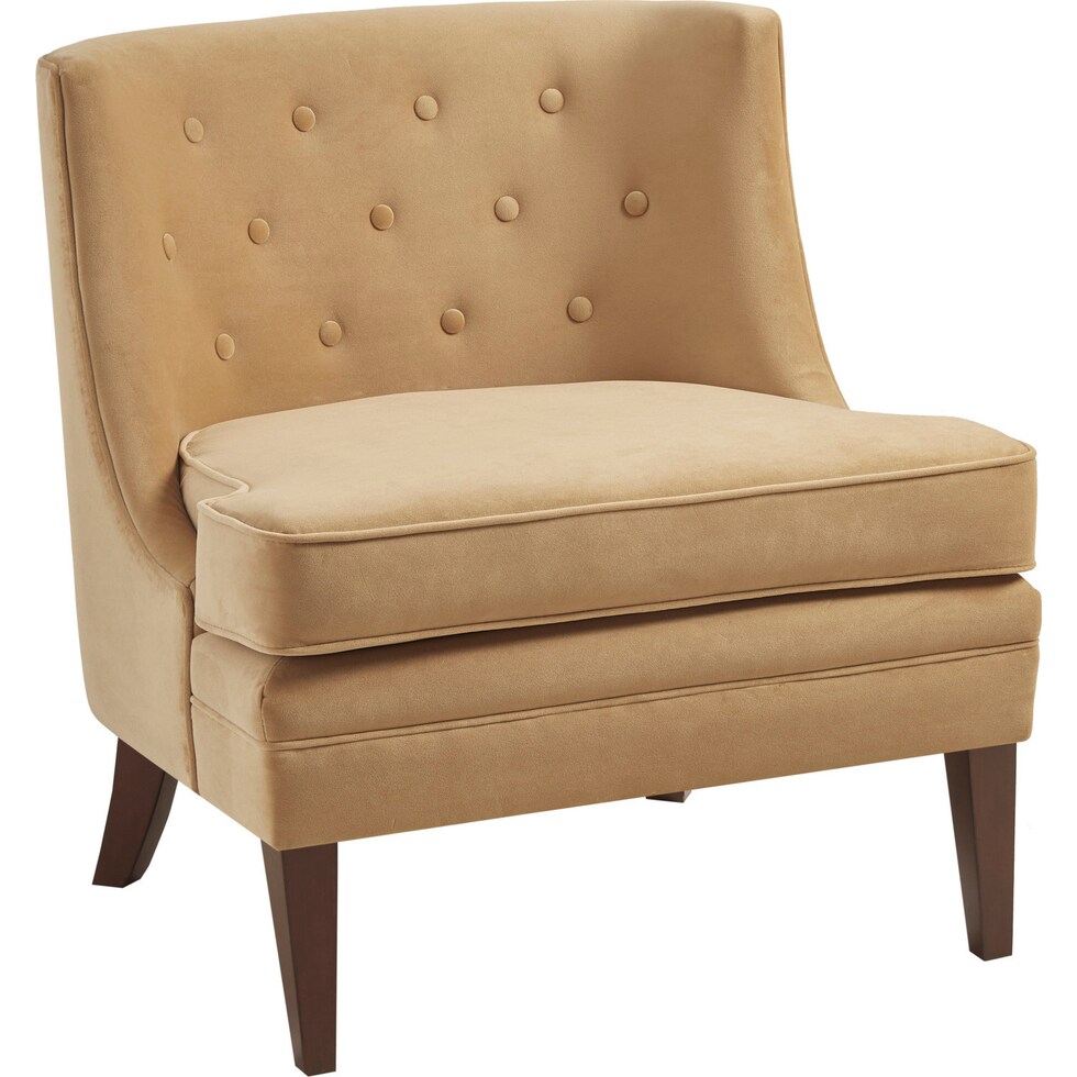jessamy gold accent chair   