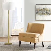 jessamy gold accent chair   
