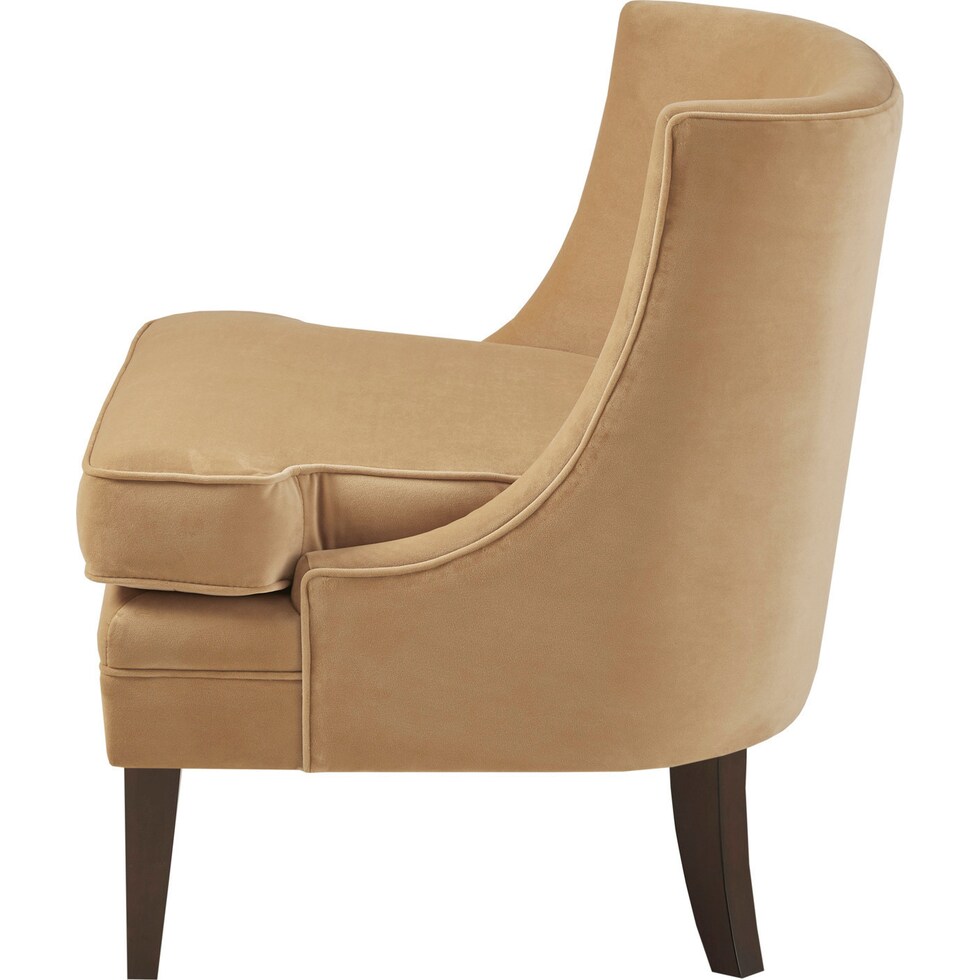 jessamy gold accent chair   