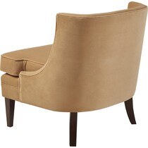 jessamy gold accent chair   