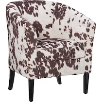 jethro cow print accent chair   