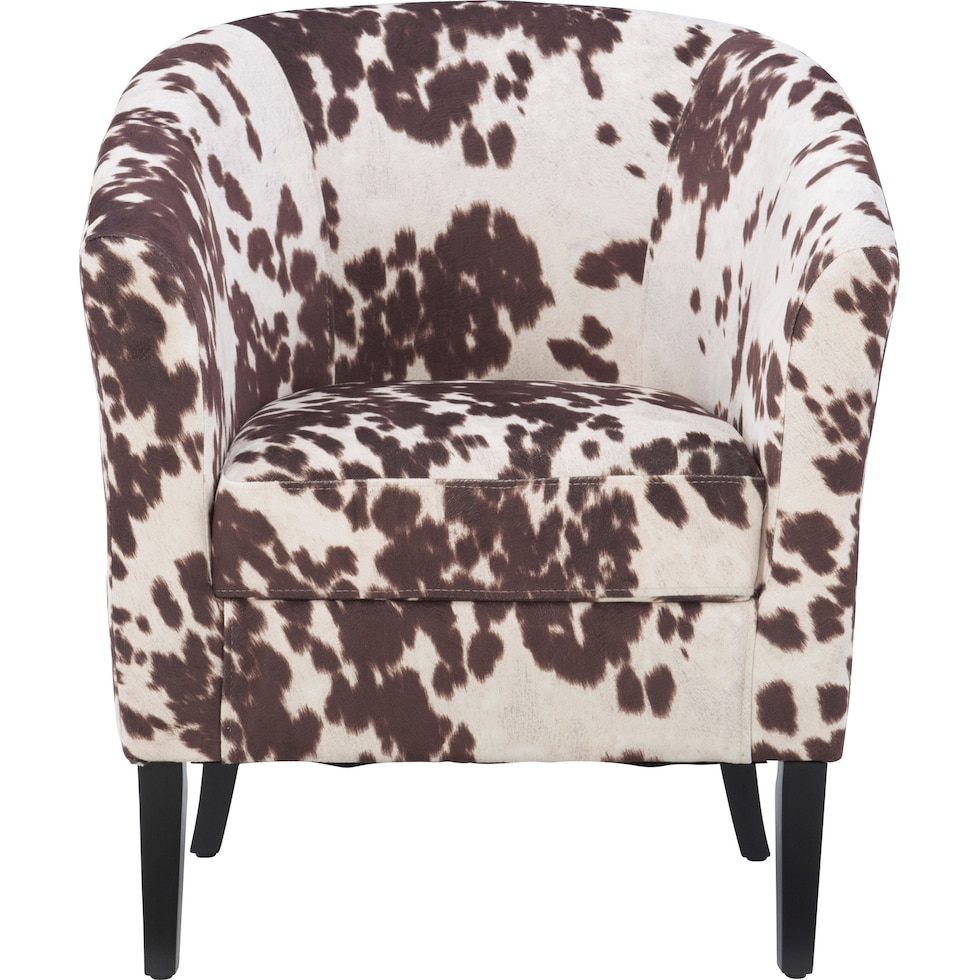 jethro cow print accent chair   