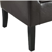 jethro dark brown accent chair   