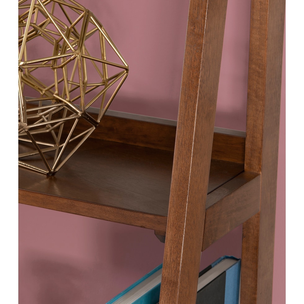 jillian dark brown bookcase   