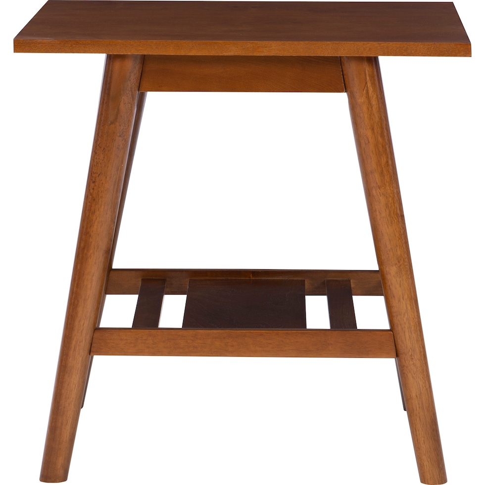 jillian dark brown end table   