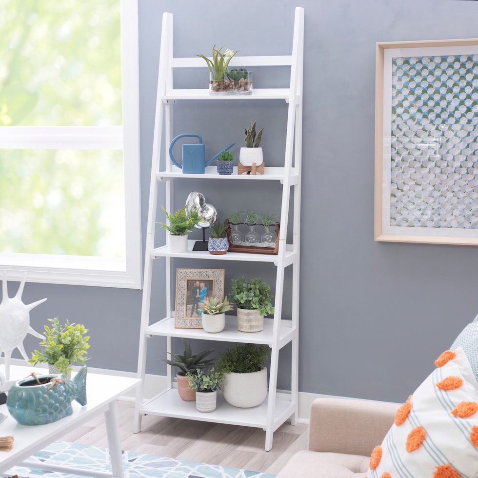 jillian white bookcase   
