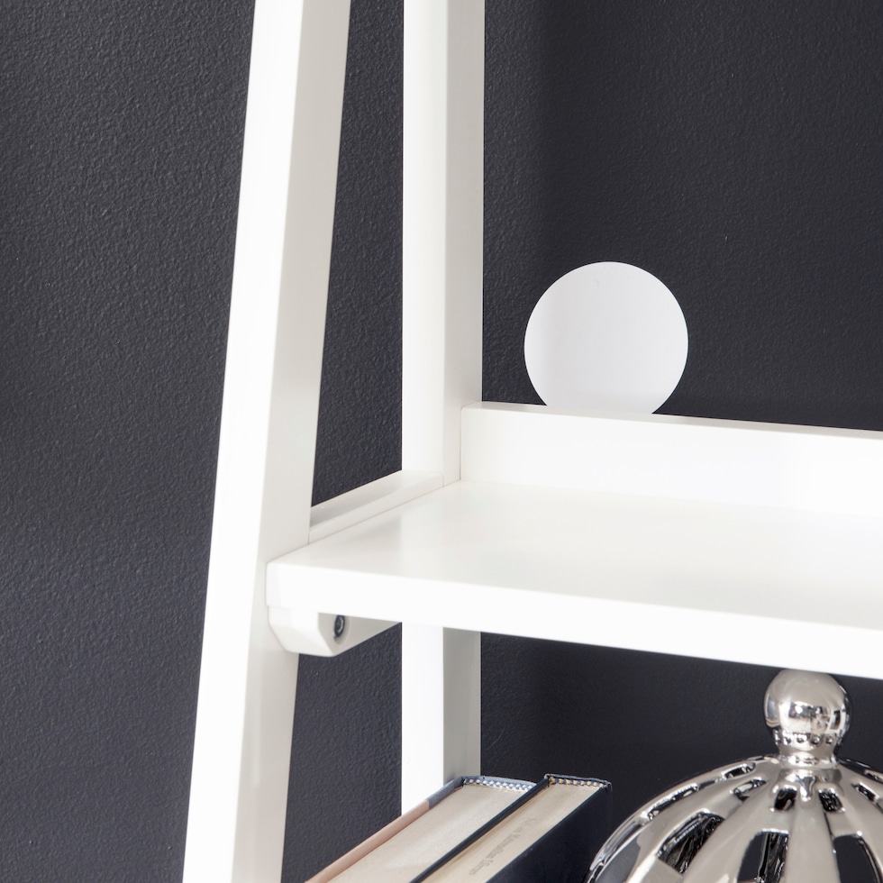 jillian white bookcase   