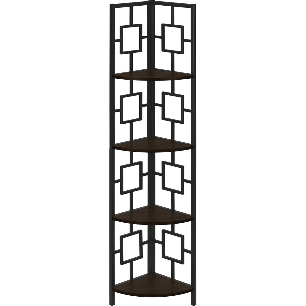jimmie dark brown etagere   