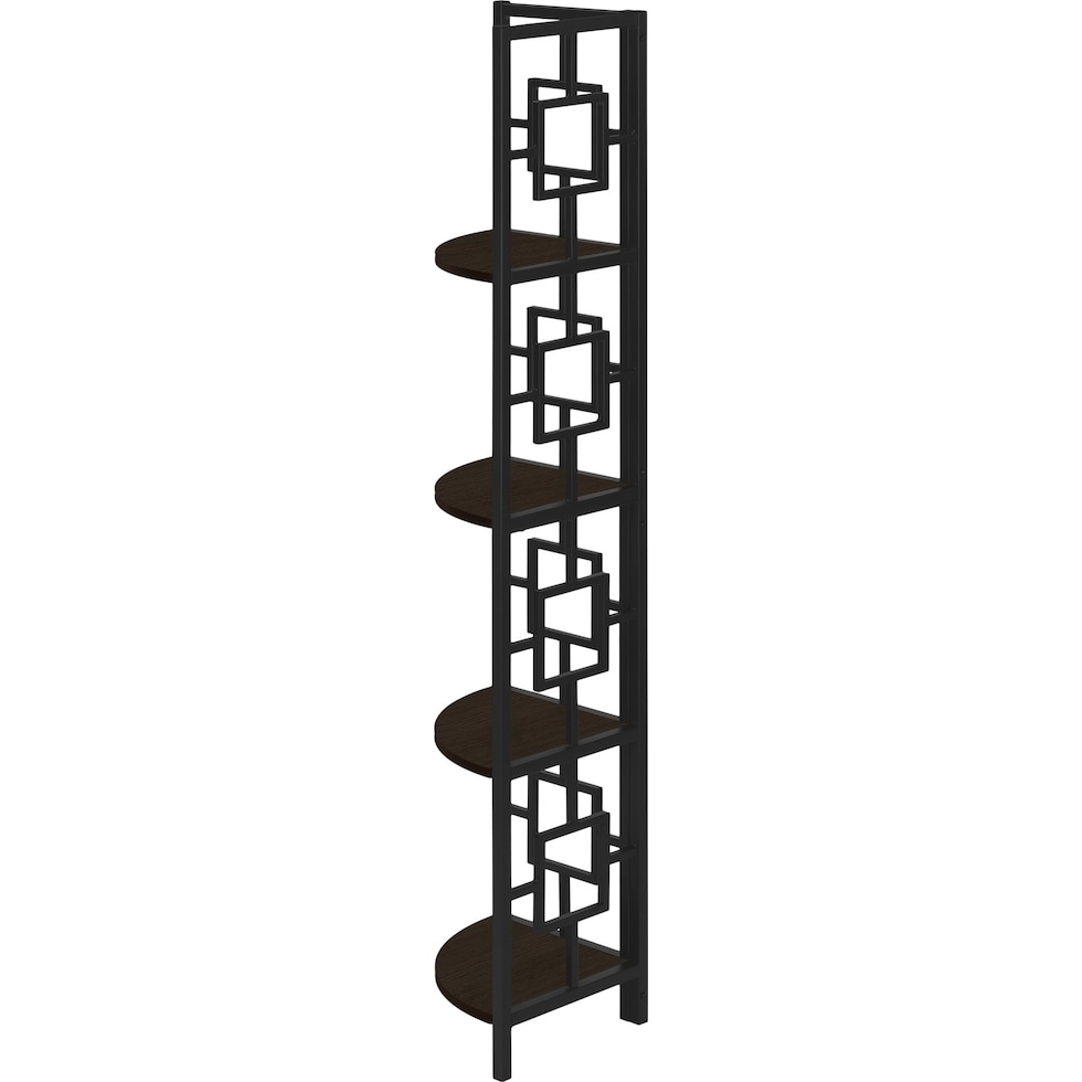 jimmie dark brown etagere   