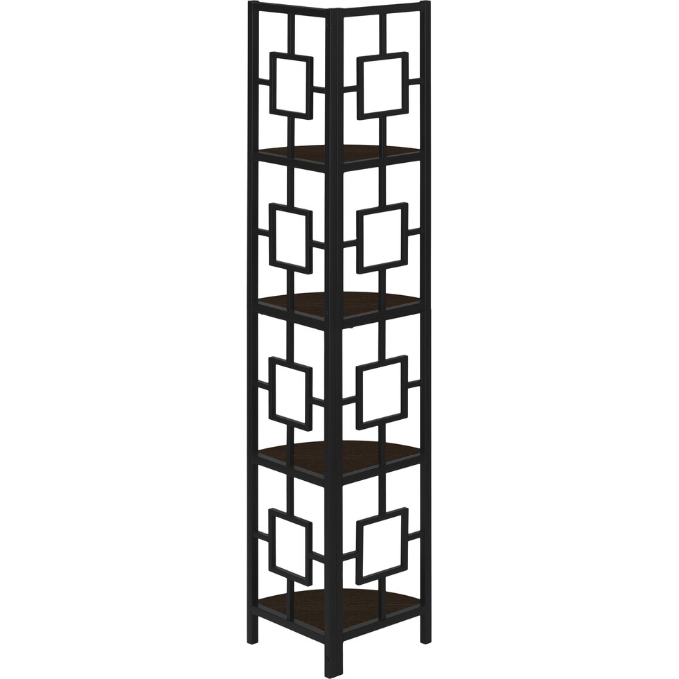 jimmie dark brown etagere   