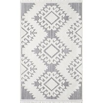 jiselle white gray area rug  x    