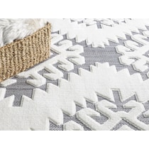 jiselle white gray area rug  x    