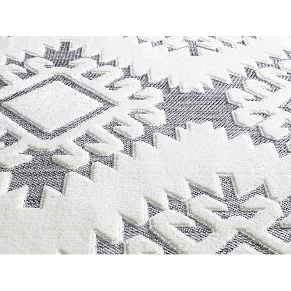 jiselle white gray area rug  x    