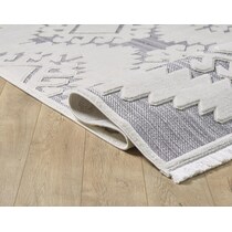 jiselle white gray area rug  x    