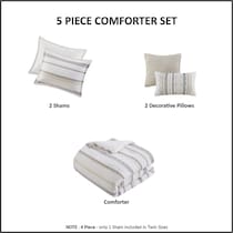 joanna neutral full queen bedding set   