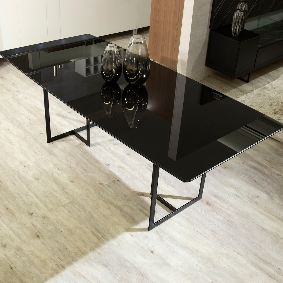 joaquin black dining table   