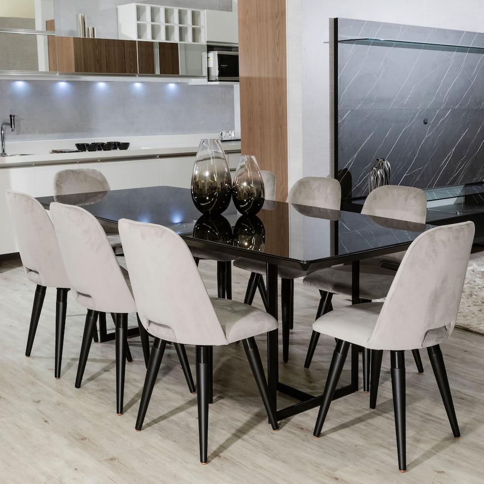 joaquin black dining table   