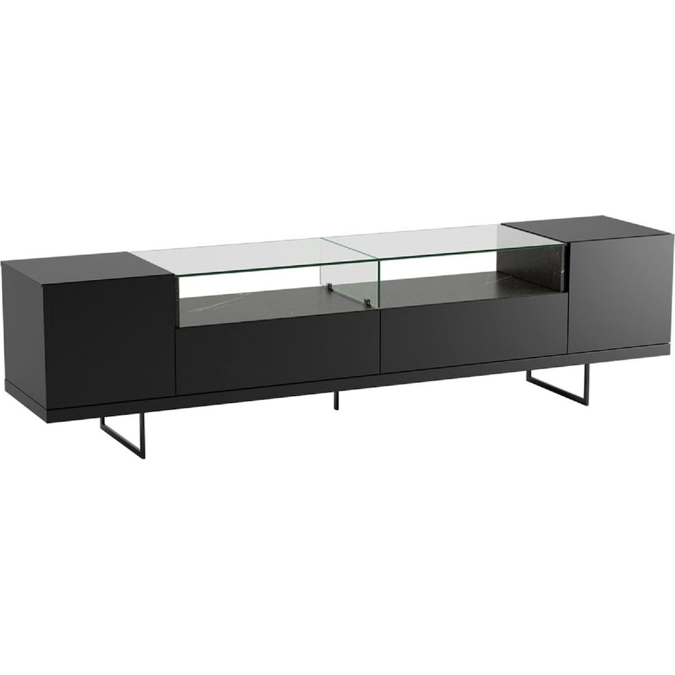 joaquin black tv stand   
