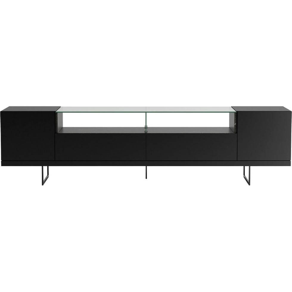 joaquin black tv stand   