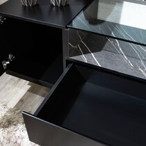 joaquin black tv stand   