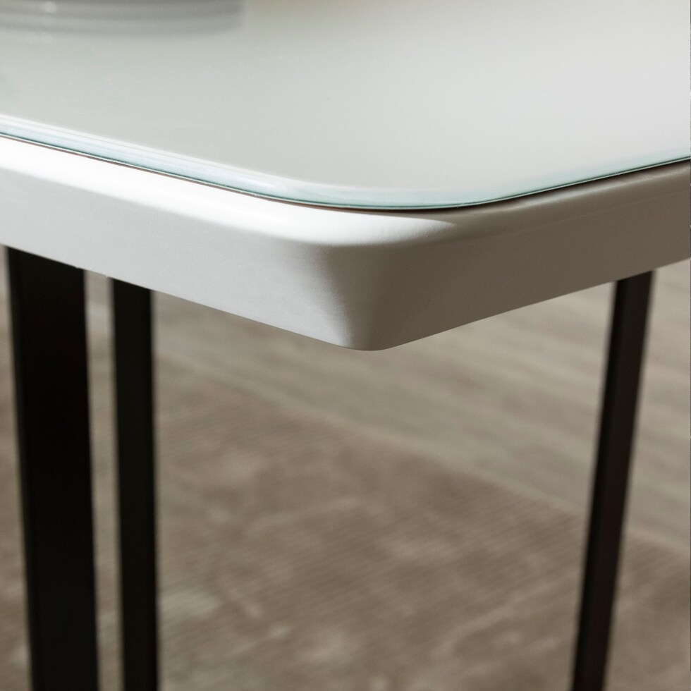 joaquin off white saddle  pc dining room   