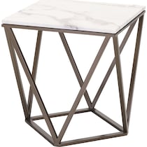 jocelyn white brass end table   