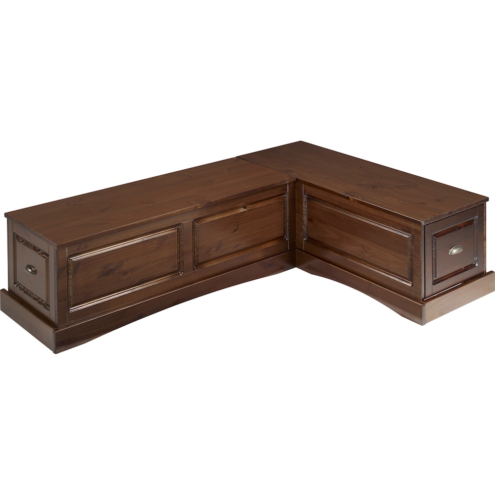 joelle dark brown corner nook   