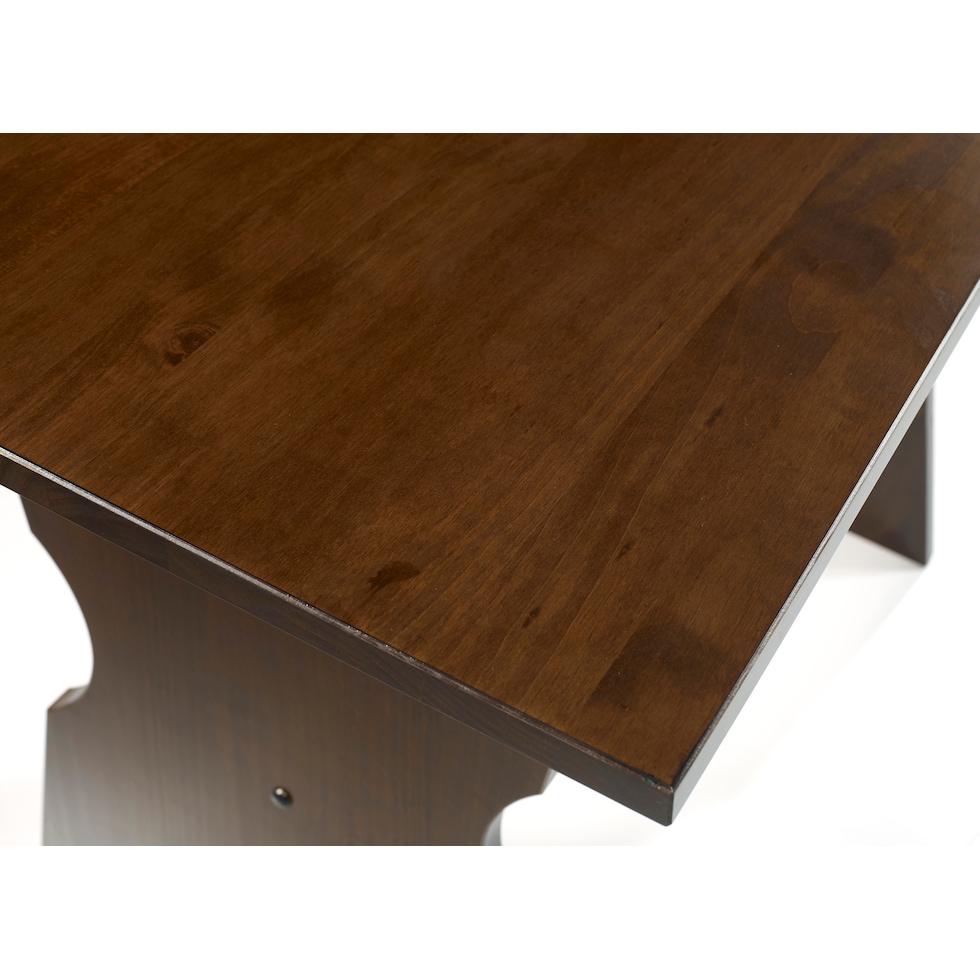 joelle dark brown corner nook   