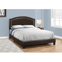 joellen dark brown queen bed   