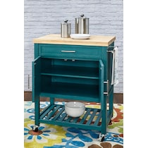 jolene blue kitchen cart   