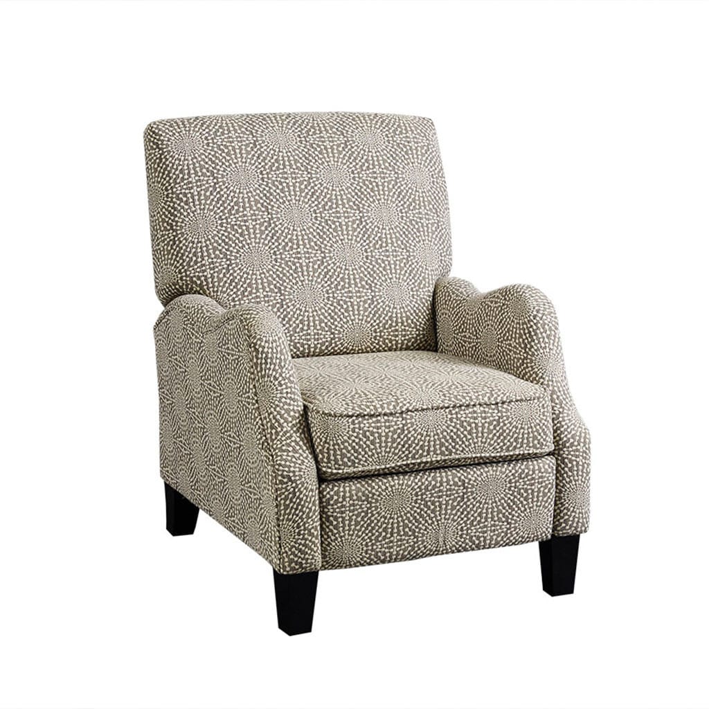 beige push back recliner