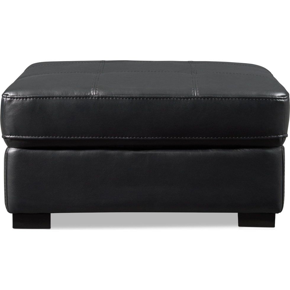 jones black ottoman   
