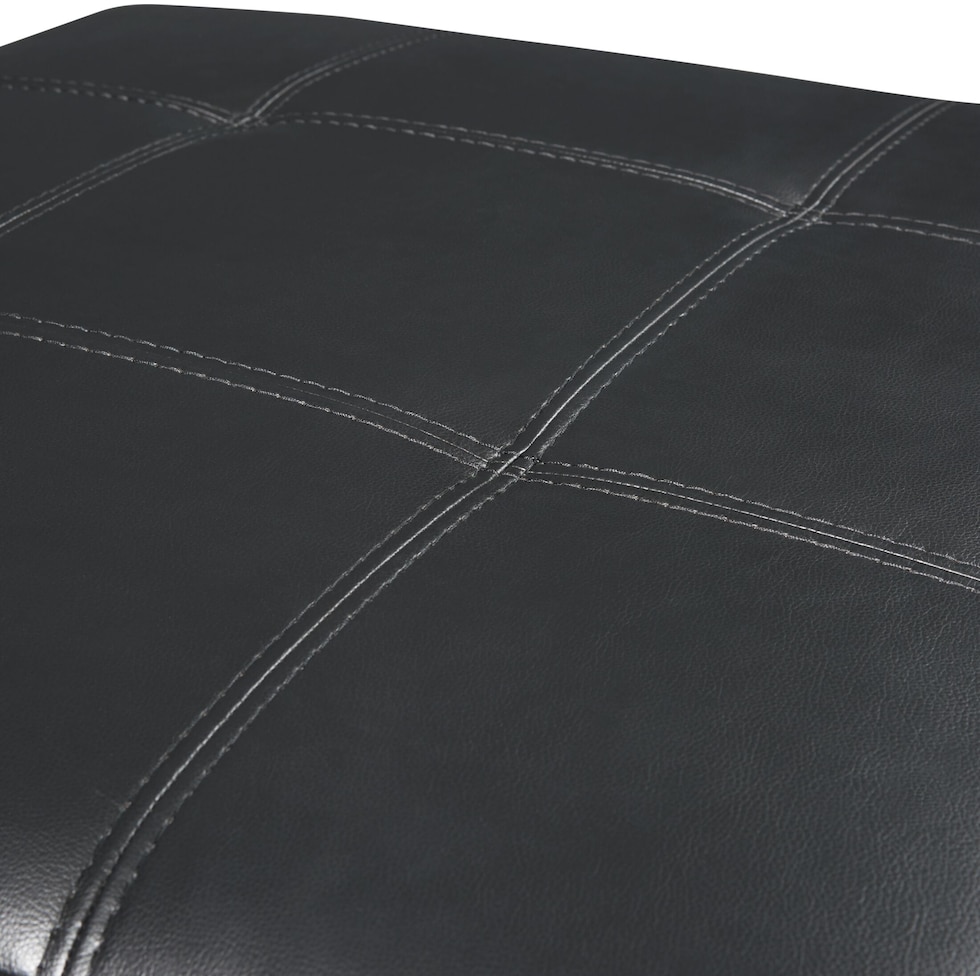 jones black ottoman   