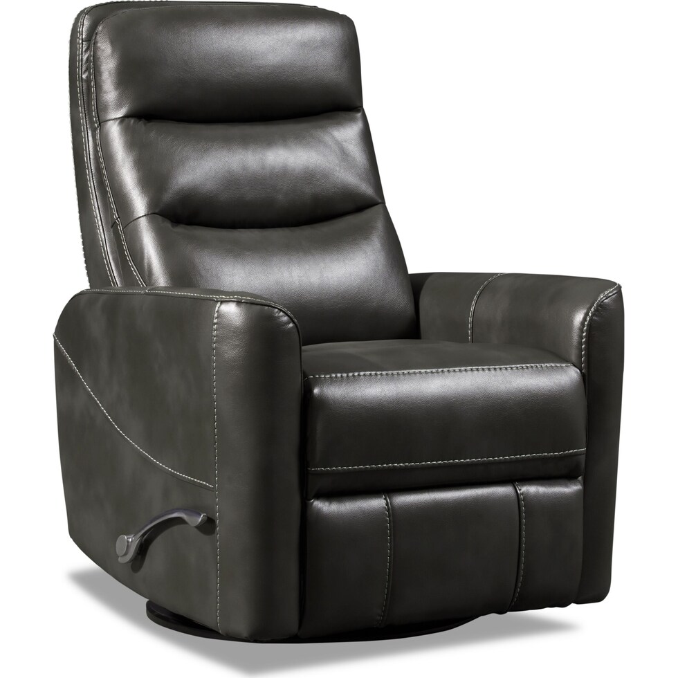 jones gray manual recliner   