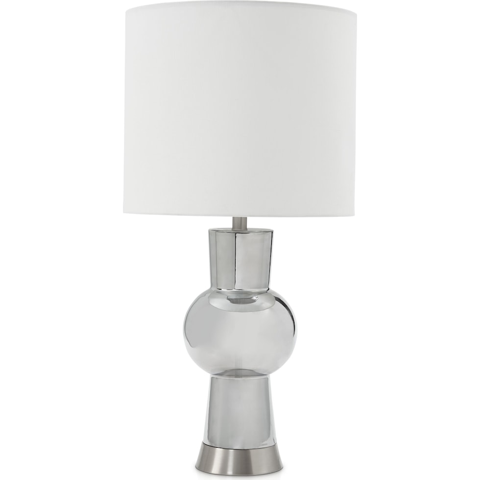 jordi silver table lamp   