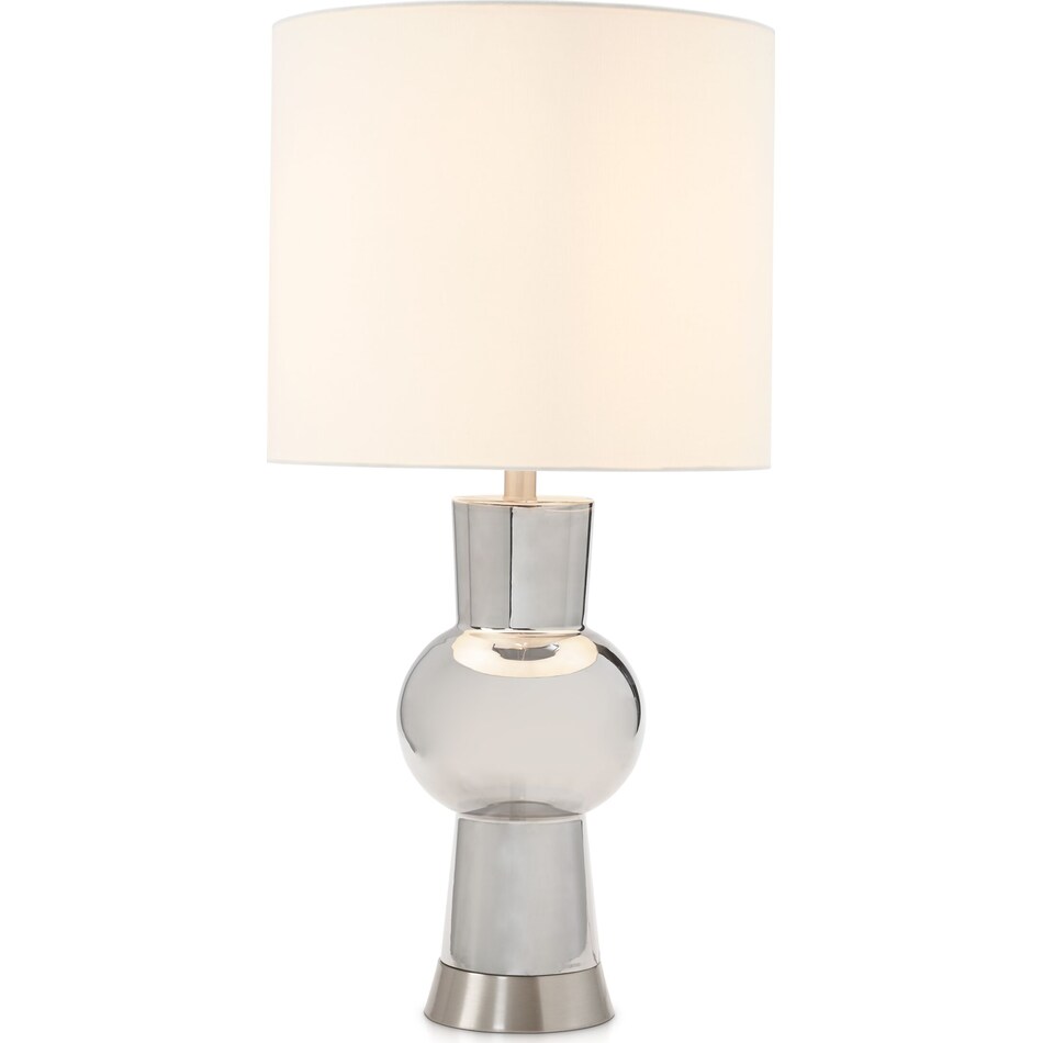 jordi silver table lamp   