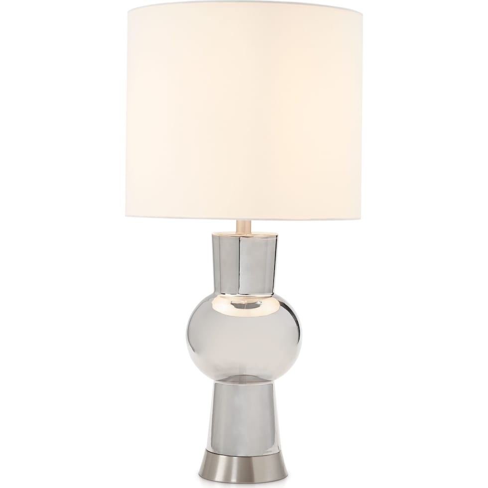 jordi silver table lamp   