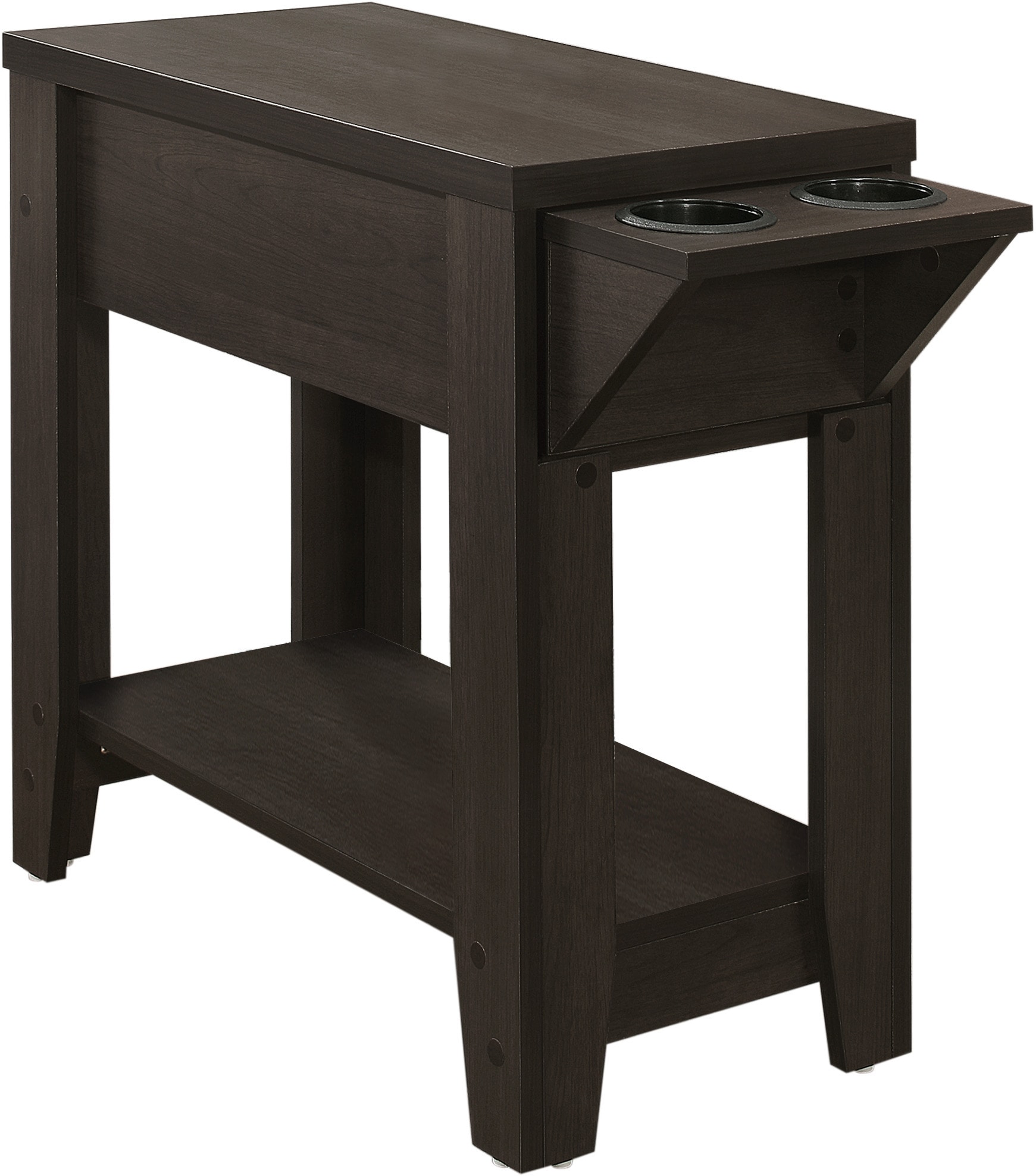 Side table with cup holder discount