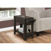 joseph dark brown end table   