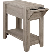 joseph light brown end table   