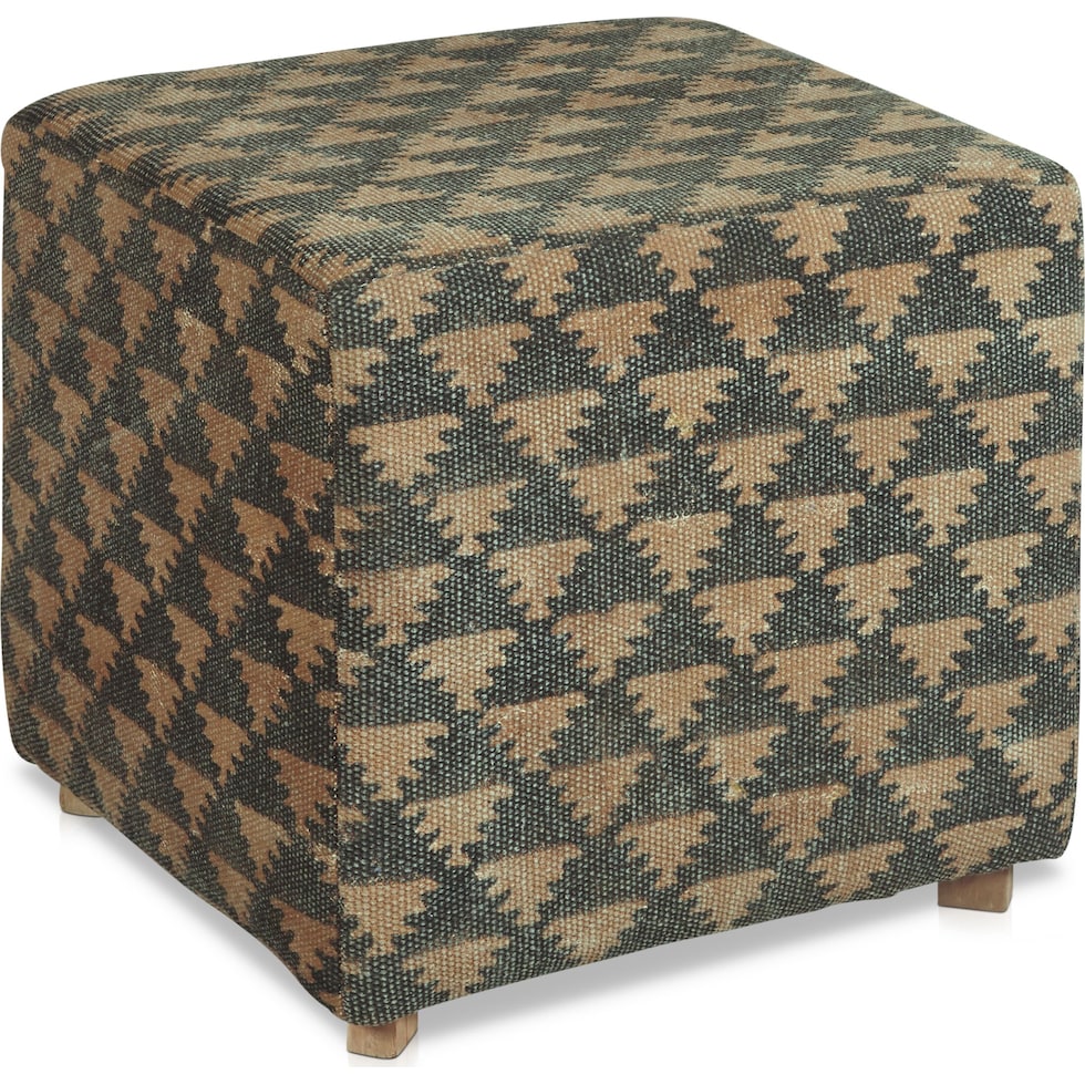 joseph light brown ottoman   