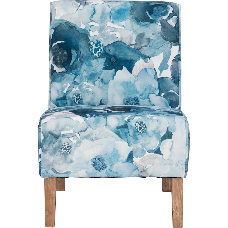 josephine blue accent chair   