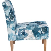 josephine blue accent chair   