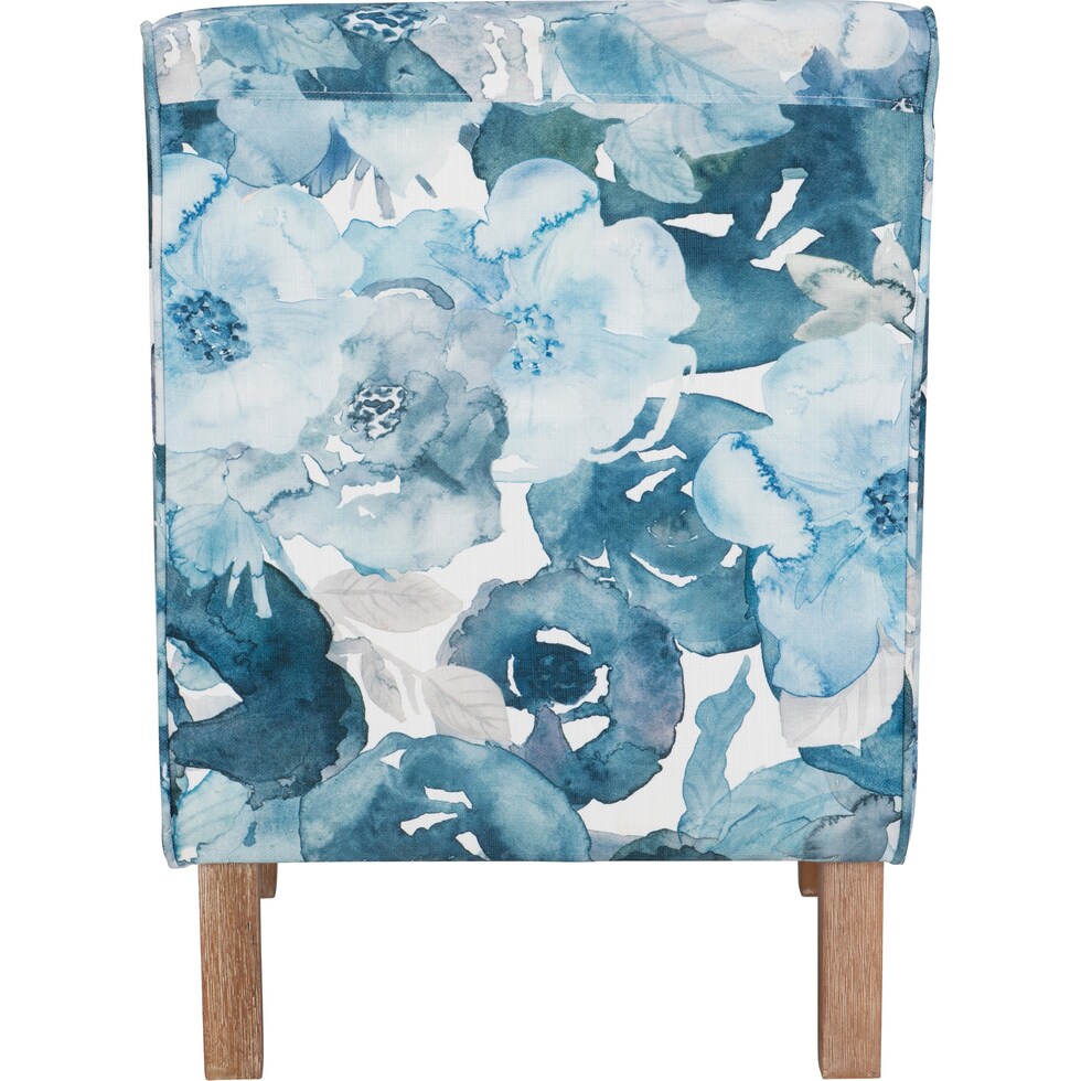 josephine blue accent chair   