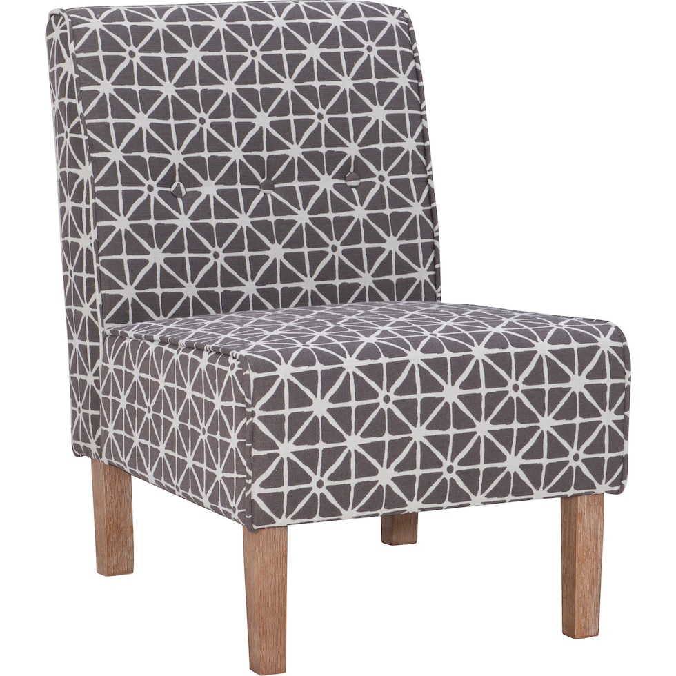 josephine gray accent chair   