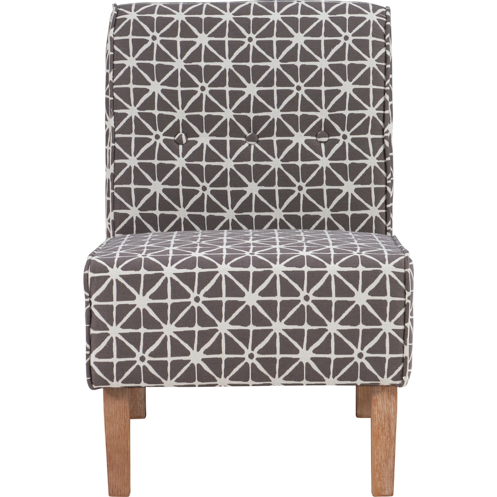 josephine gray accent chair   